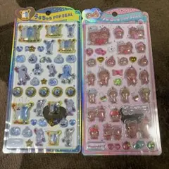 うるちゅるポップシール　スンスンとモンチッチ 2セット