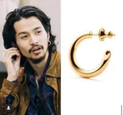 常田大希 着用 ピアスゴールド 18K 両耳リング