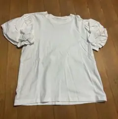 ZARA ホワイト パフスリーブ Tシャツ S