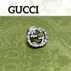 【美品】GUCCI ピアス　インターロッキングG 燻　片耳　アラベスク 美品】GUCCI ピアス インターロッキングG 燻 片耳 アラベスク - メルカリ