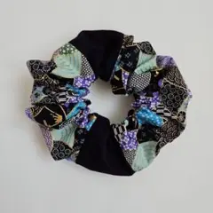 ハンドメイド　和柄のシュシュ scrunchie No.504
