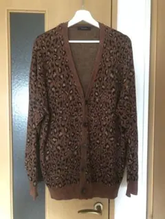 RAGEBLUE レオパード　カーディガン