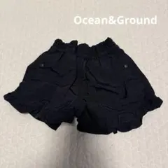 Ocean&Gound 水陸両用フリル付きショートパンツ　黒