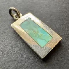 【silver925 ターコイズ】ネックレストップ