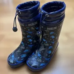 RAINY DAY STANDARD 動物柄長靴 ネイビー