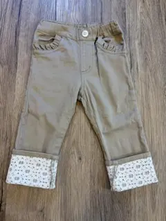 BeBe ベージュ レース ロールアップ 女の子のサムネイル