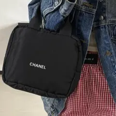 【新品即購入OK】CHANELノベルティチャック付きトートバッグ ハンドバッグ