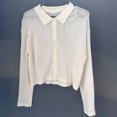GU メッシュポロカーディガンM