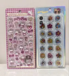 【正規品】ボンボンドロップ✨ピンクキティ✨キラコロおはじきシール✨日焼けキティ