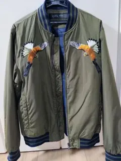 ZAMA　刺繍入りMA-1タイプブルゾン　ジャケット