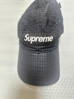 Supreme Perforated Camp Cap BLACK FREE
