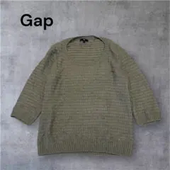 Gap ギャップ 七分袖ニット セーター レディース グレー M