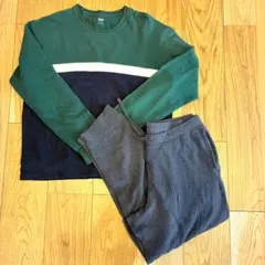 【ユニクロ】メンズ スウェット 上下セット