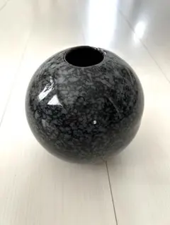 昭和レトロ★ヴィンテージ★アダム&イブ★たち吉★黒い球形花瓶 希少