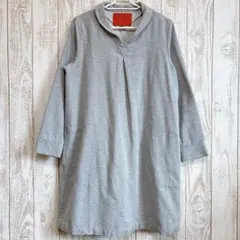 ノーザントラック 襟付き チュニック ワンピース グレー 【M】綿混 ワーク