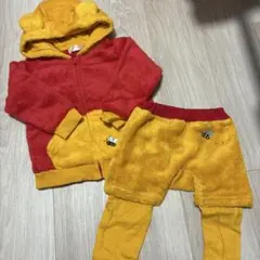 東京ディズニーリゾート フード付き　アウター　ズボン　プーさん　90cm