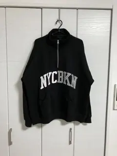 H&M オーバーサイズ ハーフジップパーカー