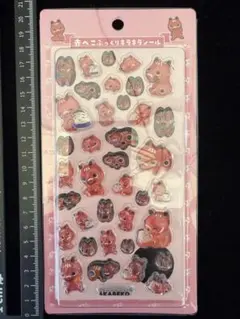 ぷっくりシール　福島限定　会津　赤べこ