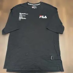 FILA FUSIONグラフィックプリント Tシャツ ブラック