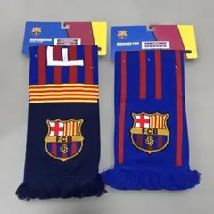 バルセロナ FCBarcelonaマフラー 2本セット 新品未使用（バラ売り可）