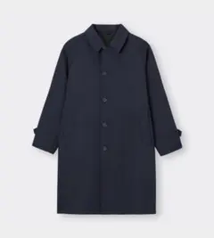 美品 GU バルマカーンコートXL ネイビー チェスターコート