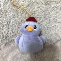 紫色の帽子付き ひよこ　ぬいぐるみ