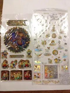 ディズニーシール　2種　クリスマス　冬