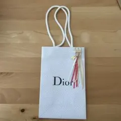 Dior ショップ袋 リボン　チャーム付き
