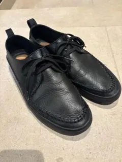 クラークス　ブラックレザーモカシンカジュアルシューズ