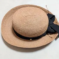 ヘレンカミンスキー Newport SB 麦わら帽子 リボン ハット カシラ