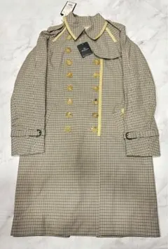 半額以下アクアスキュータム126000円　トレンチコート　定番チェック柄１１号