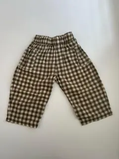 【2-3y】organic zoo Oliveギンガムチェックパンツ
