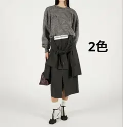 PRANK PROJECT@Layered Crew Neck Cardigan - メルカリ