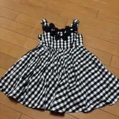 新品 mezzo piano チェック柄水着 130 黒 - メルカリ