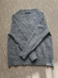 アダムエロペ　ニット　セーター　アルパカ混　グレー　38