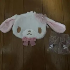サンリオ シュガバニぬいぐるみポーチ　しろうさ　マイメロ