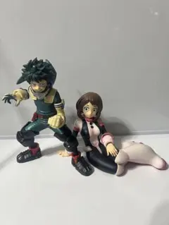 俺のヒーローアカデミア 麗日お茶子 緑谷出久 フィギュア 2体まとめ売り