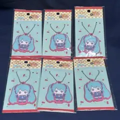 初音ミク 100円ショップ ラバーキーホルダー 6個セット