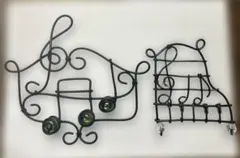 ワイヤークラフト 音符デザイン2点