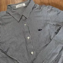 LACOSTE ストライプ　長袖シャツ 34 S