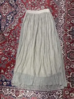 Bou Jeloud グレー プリーツスカート ロング
