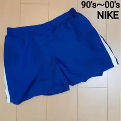 ナイキNIKE90s00sショートパンツナイロンショーツスウォッシュロゴキッズM