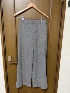 UNIQLO 白黒チェック スラックス M