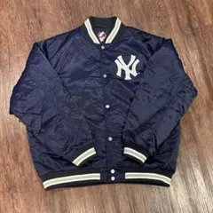 ヤンキース　スタジアムジャンパー　サイズO ネイビー