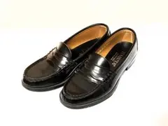 美品 HARUTA ハルタ ローファー ブラック 高校生 23 1/2 EE 黒