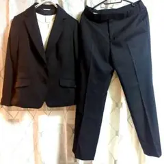 WASHABLE&STRETCH Preciausブラックパンツスーツ美品11号