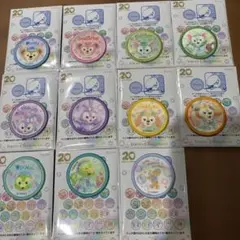 ダッフィーandフレンズ　20周年　ワッペン　カラフルハピネス　ディズニーシー