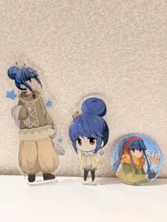 ゆるキャン　リン　缶バッジ　コラボ10周年 ゆるキャン△10周年記念展缶バッジコレクション 志摩リン - メルカリ