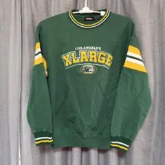 XLARGE グレー パープル トレーナー M