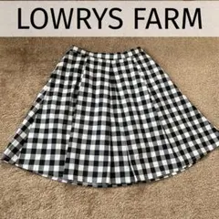 LOWRYS FARM ギンガムチェック　フレアスカート　ローリーズファーム